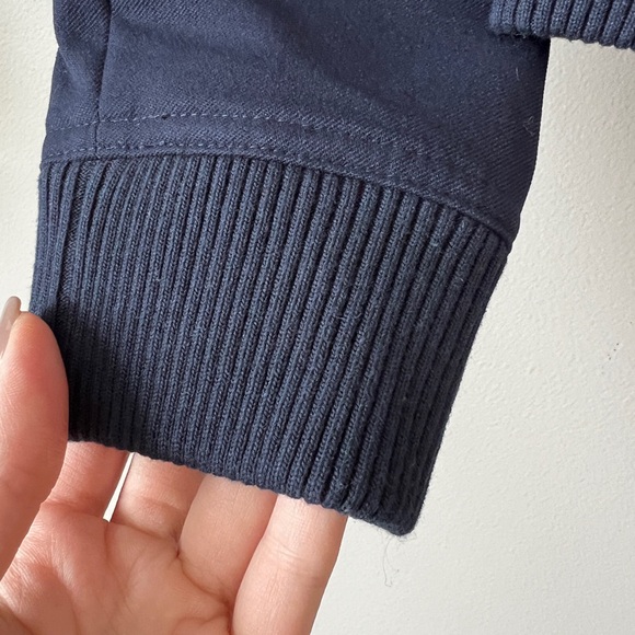 Jason Wu navy blue bomber jacket with pockets line new S - Picture 9 of 14